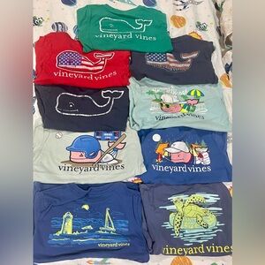 9 Vineyard Vines Kids Boys Short Sleeve T Shirts Tees Size 5
